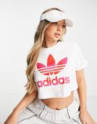Adidas Originals Twill Visor Hat In White