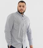 Only & Sons Slim Smart Shirt With Vertical Stripe - White