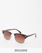 D-struct Retro Sunglasses - Brown