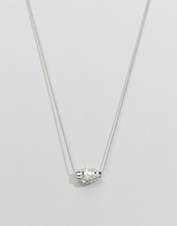 Lovebullets Mini Grenade Pendant Necklace In Silver - Silver