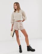 Asos Design Short With Western Detailing-pink