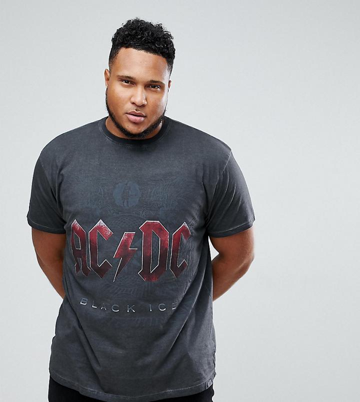 Replika Plus T-shirt With Ac Dc Print - Black