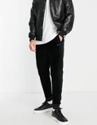 Hugo Dechi Velour Track Joggers In Black