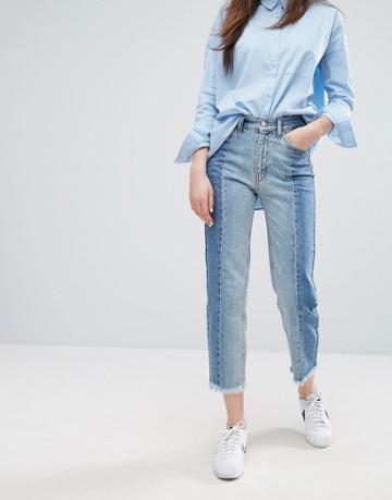 Moss Copenhagen Deconstructed Jeans - Blue