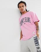Tommy Jeans Collegiate Capsule T-shirt In Pink - Pink