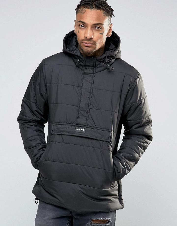 Nicce London Padded Overhead Jacket - Black