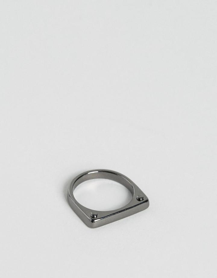 Icon Brand Selector Ring In Black - Black