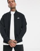 Nike Logo Fleece Bomber Jacket Black