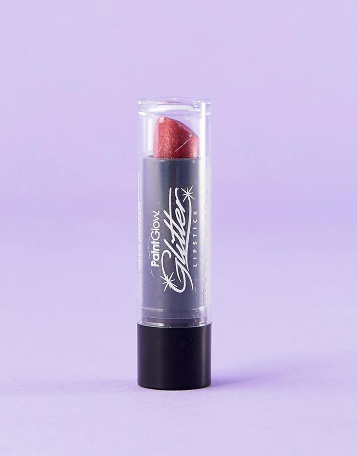 Paintglow Glitter Lipstick - Red - Red
