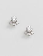 Asos Small Jewel Stud Earrings - Silver