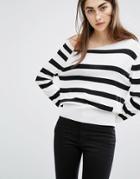 Cheap Monday Stripe Fine Knit Sweater - Multi