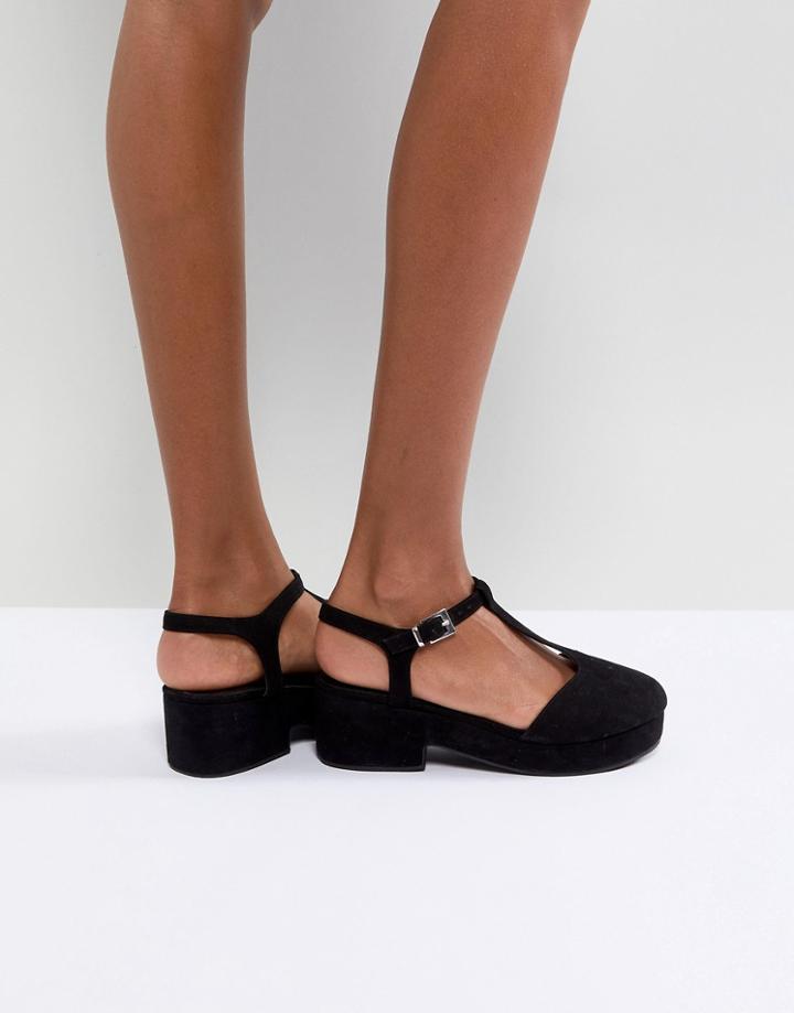 Asos Topal T-bar Shoes - Black