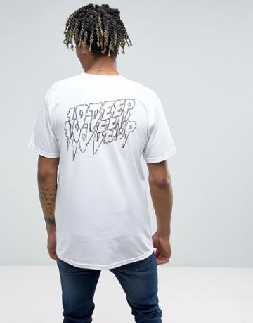10.deep T-shirt With Repeat Back Logo - White