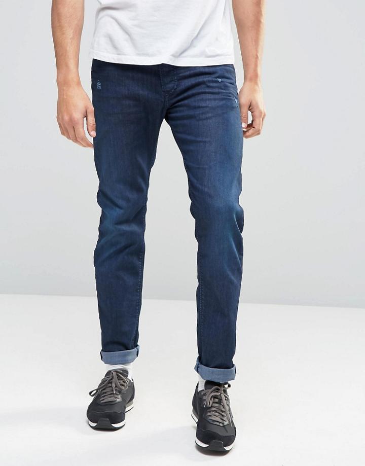Diesel Buster 0845k Slim Fit Jeans - Overdye Blue