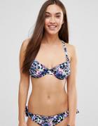 Pour Moi Fuller Bust Grr Convertible Underwired Bikini Top - Fluro Animal