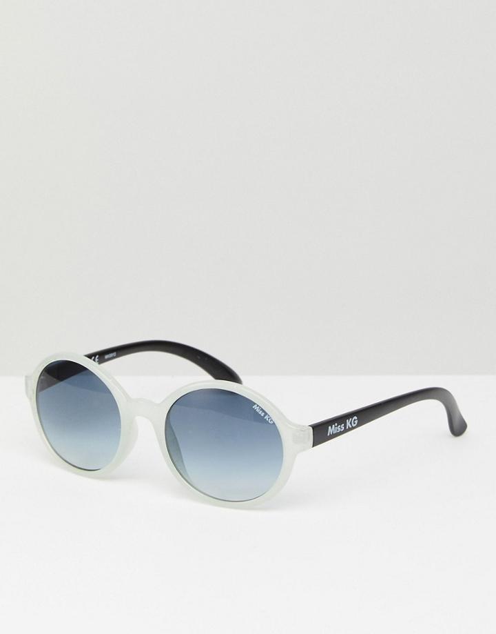 Miss Kg Round Sunglasses - White