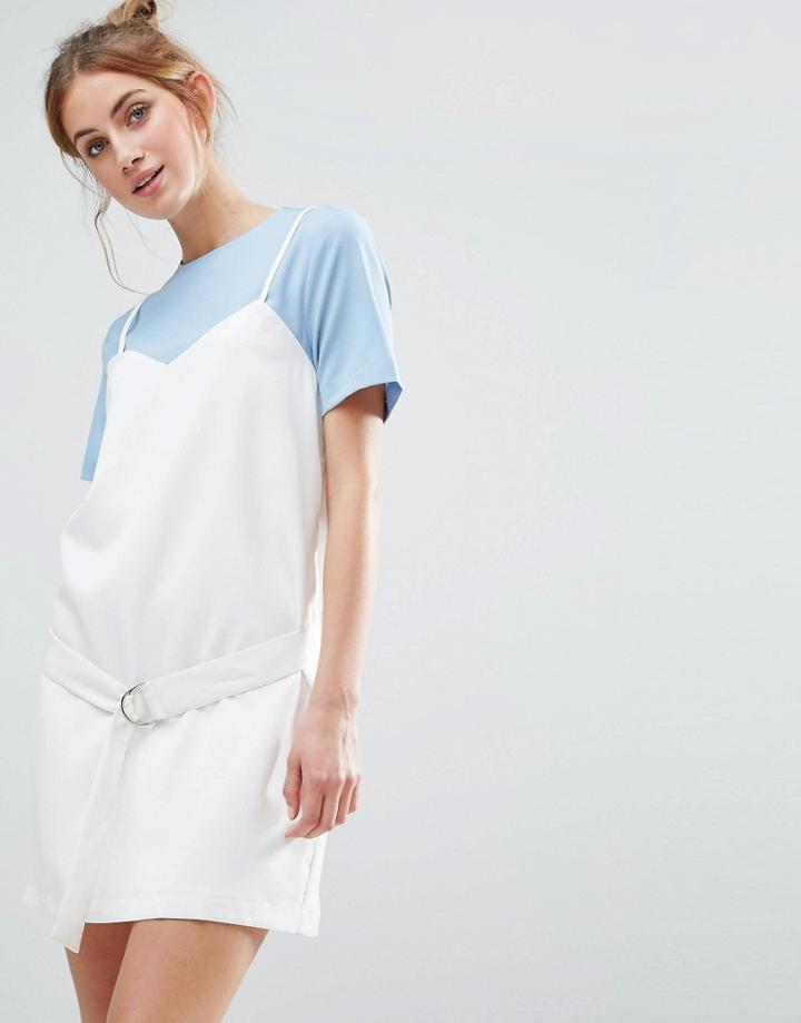 The English Factory Two Layer Dress - Blue