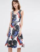 Warehouse Premium Oversized Floral Prom Dress - Multi