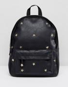 Yoki Fashion Star Studded Backpack - Black