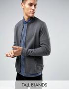 Ted Baker Tall Quilted Bomber - Navy