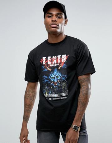 10 Deep T-shirt With Devils Playground Print - Black