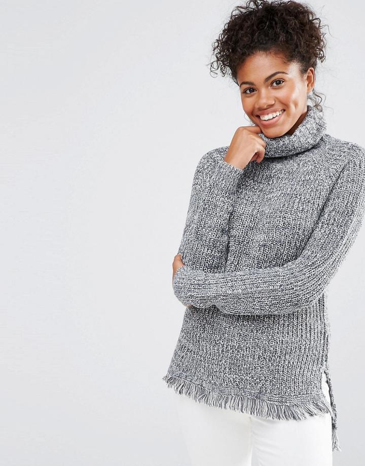 Vero Moda Roll Neck Sweater - Blue