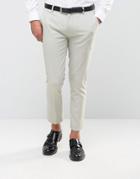 Asos Super Skinny Cropped Pant In Light Blue - Blue