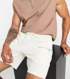 South Beach Man Pocket Shorts In Cream-white