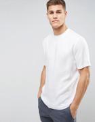 Asos Design Oversized Woven Viscose T-shirt-white