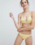 Tommy Hilfiger Gigi Stripe Bikini Set - Yellow