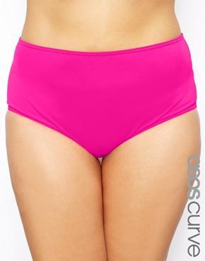 Asos Curve Exclusive High Waisted Bikini Bottom Mix & Match - Pink