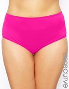 Asos Curve Exclusive High Waisted Bikini Bottom Mix & Match - Pink
