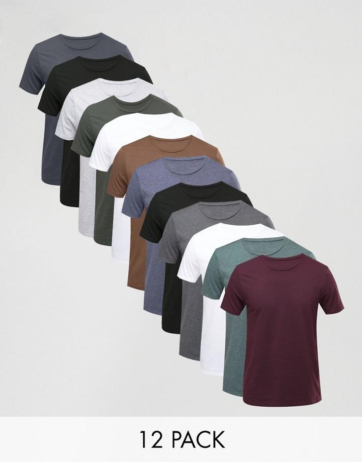 Asos 12 Pack T-shirt - Multi