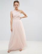 Little Mistress Embroidery And Sequin Maxi Dress - Pink