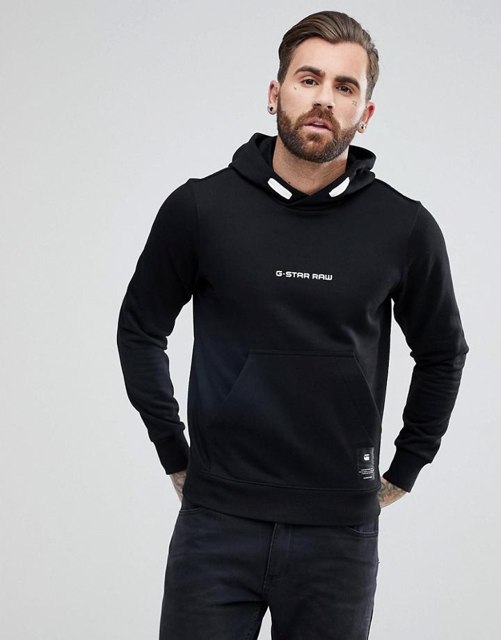 G-star Beraw Back Print Hoodie - Black