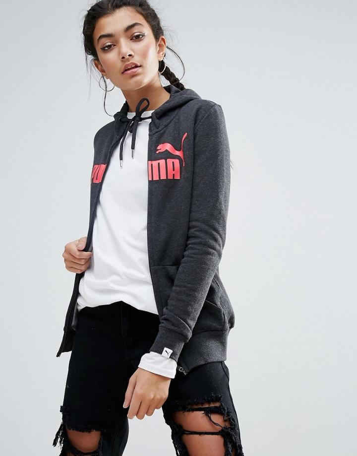Puma No1 Fz Hoodie Q4 - Gray