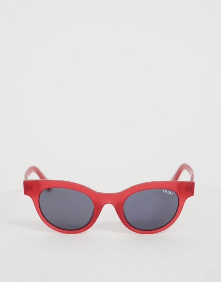 Quay Australia Live And Learn Sunglasses In Pink