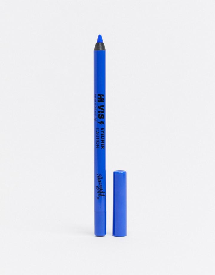 Barry M Hi Vis Bold Waterproof Eyeliner - Caution-blue