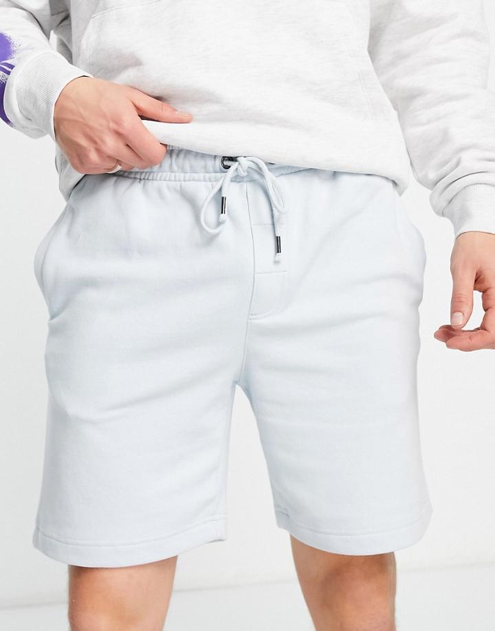 Brave Soul Jersey Shorts In Baby Blue