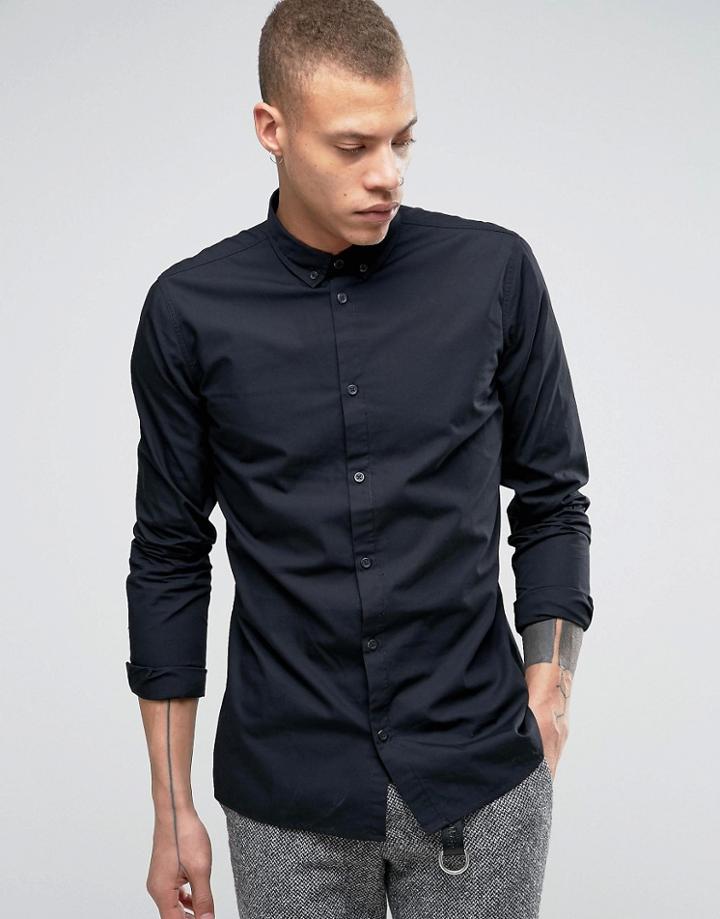 Dr Denim Alvar Slim Fit Shirt - Black