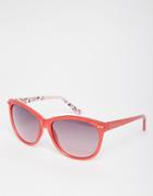 Ted Baker Raine Contrast Cat Eye Sunglasses - Red