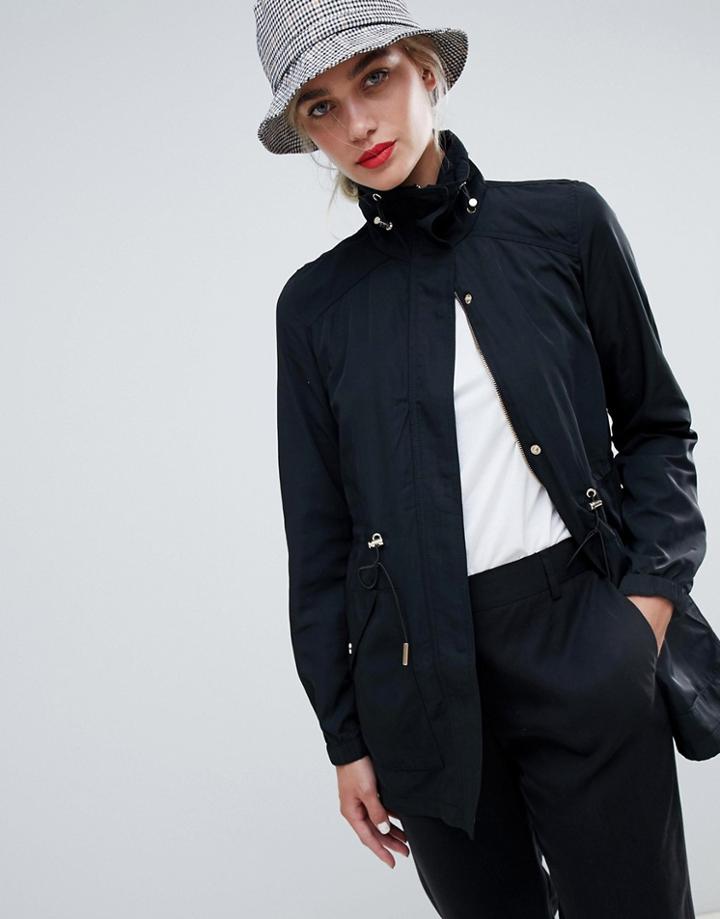 Stradivarius Zip Front Technical Jacket - Red