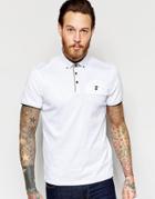 Ted Baker Jersey Polo Shirt - White