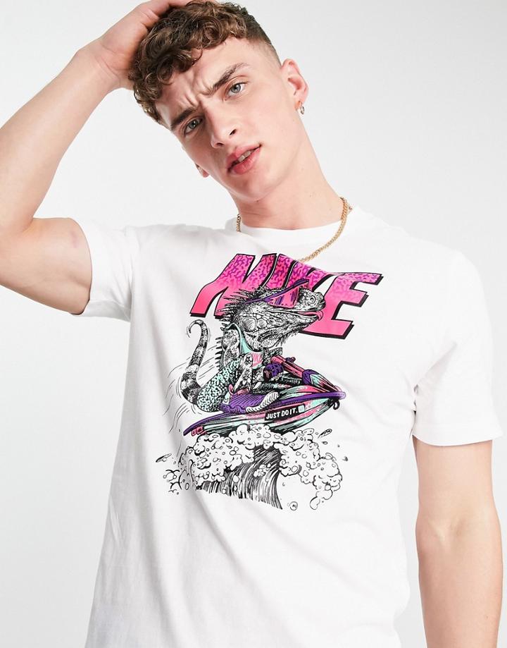 Nike Beach Jet Ski Graphic T-shirt In White
