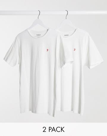 Farah Dav 2 Pack Lounge T-shirt-white