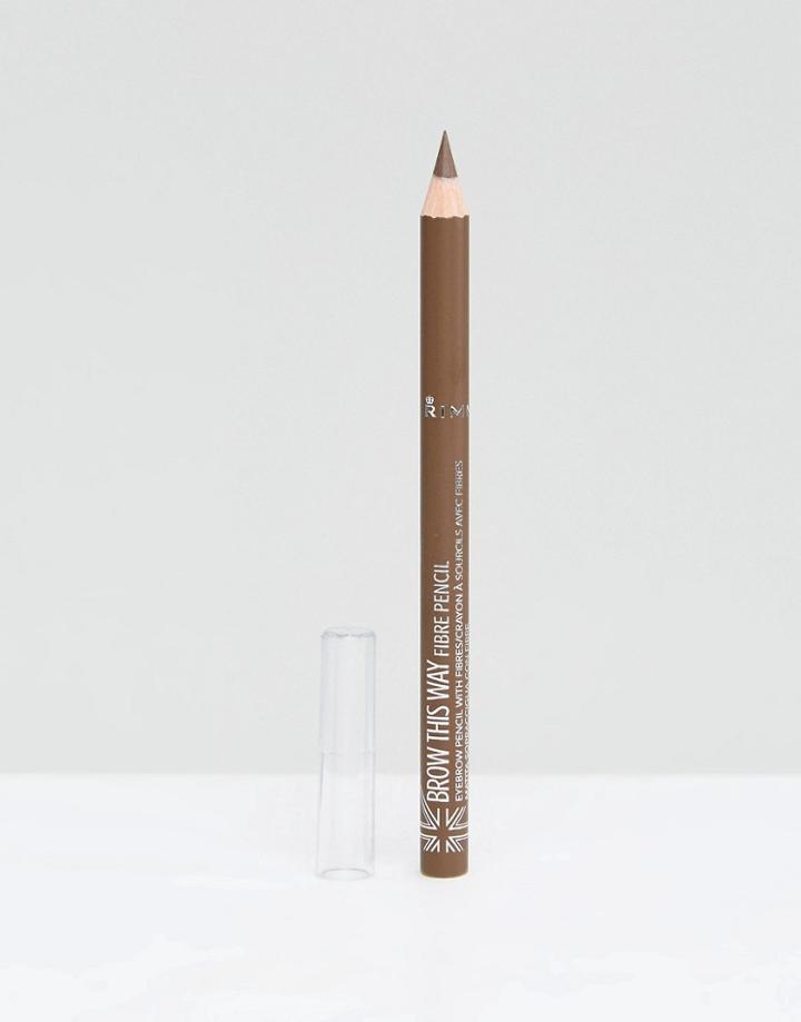 Rimmel London Brow This Way Fibre Pencil - Brown