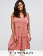 Junarose Sleeveless Jersey Dress - Pink