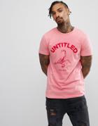 Asos T-shirt With Scorpion Print - Pink