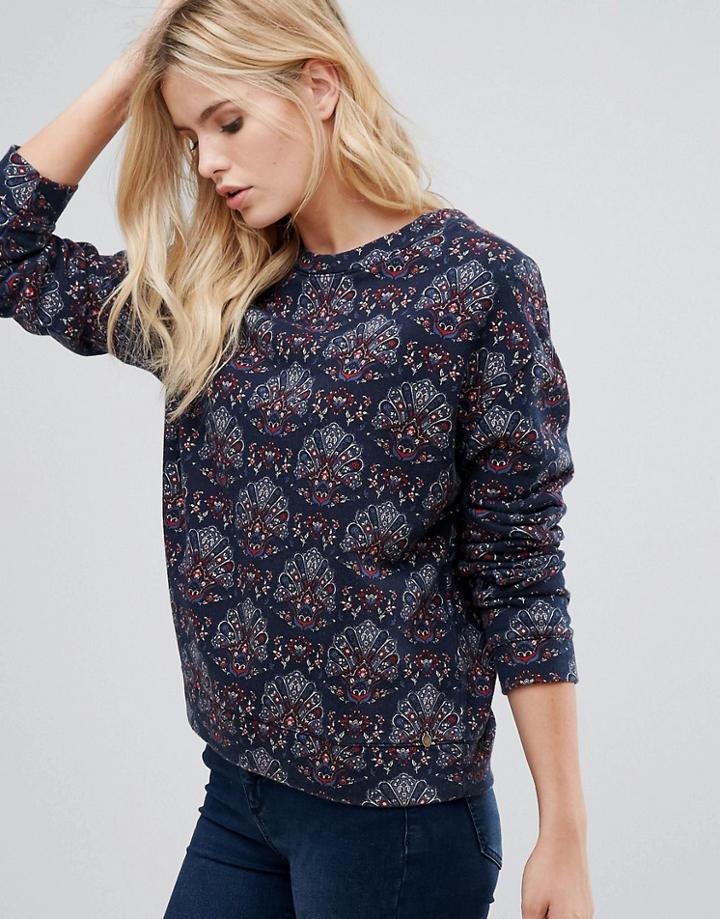 Pepe Jeans Wanda Printed Sweatshirt - Navy