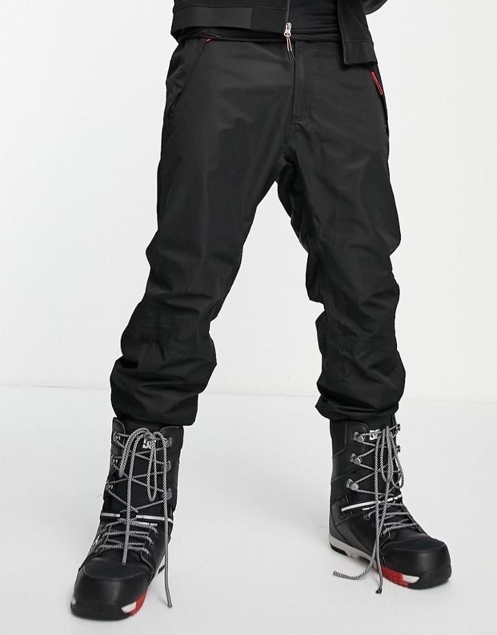 Surfanic Scortch Waterproof Loose Fit Technical Snow Pants In Black
